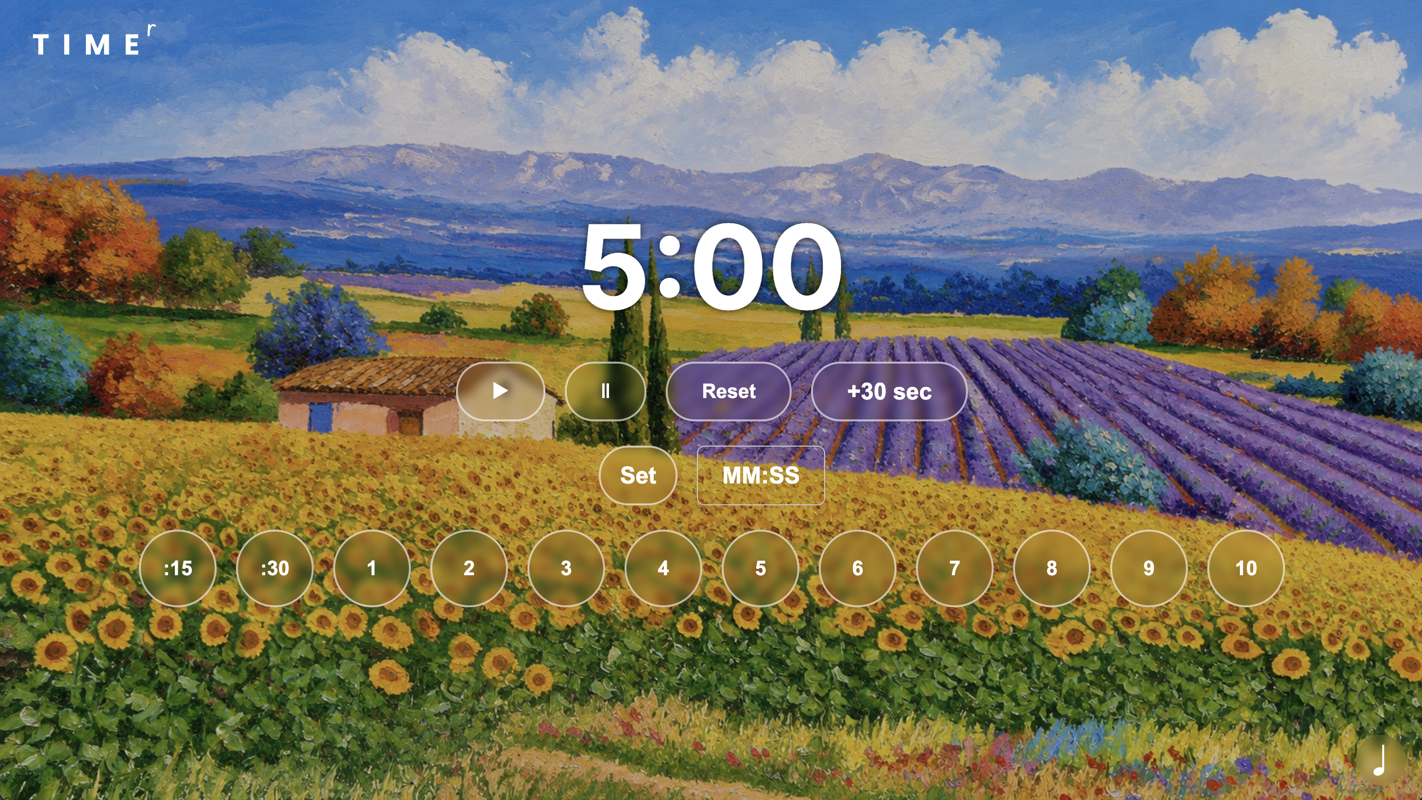 French Country Side Timer