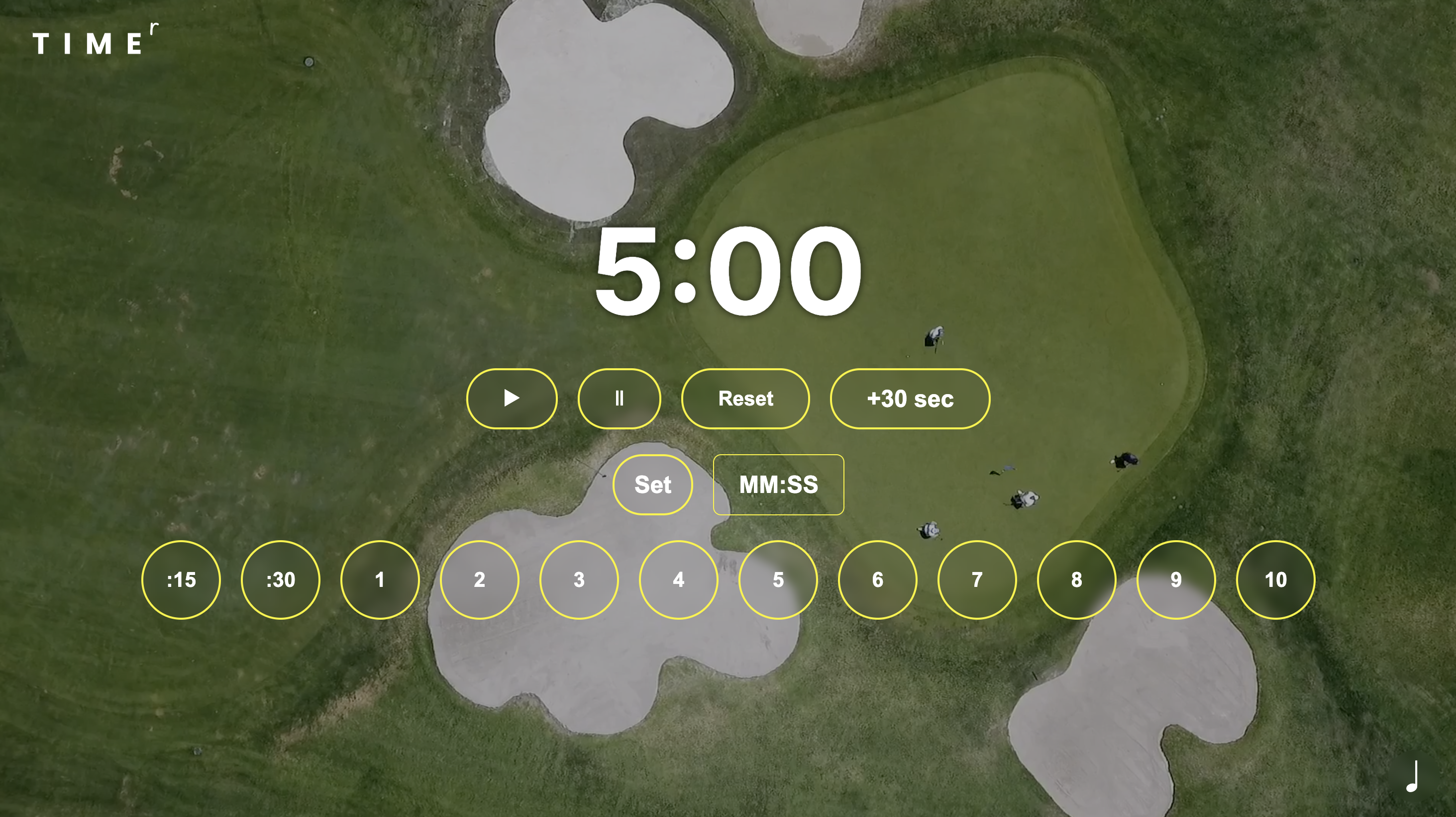 Golf Motion Timer