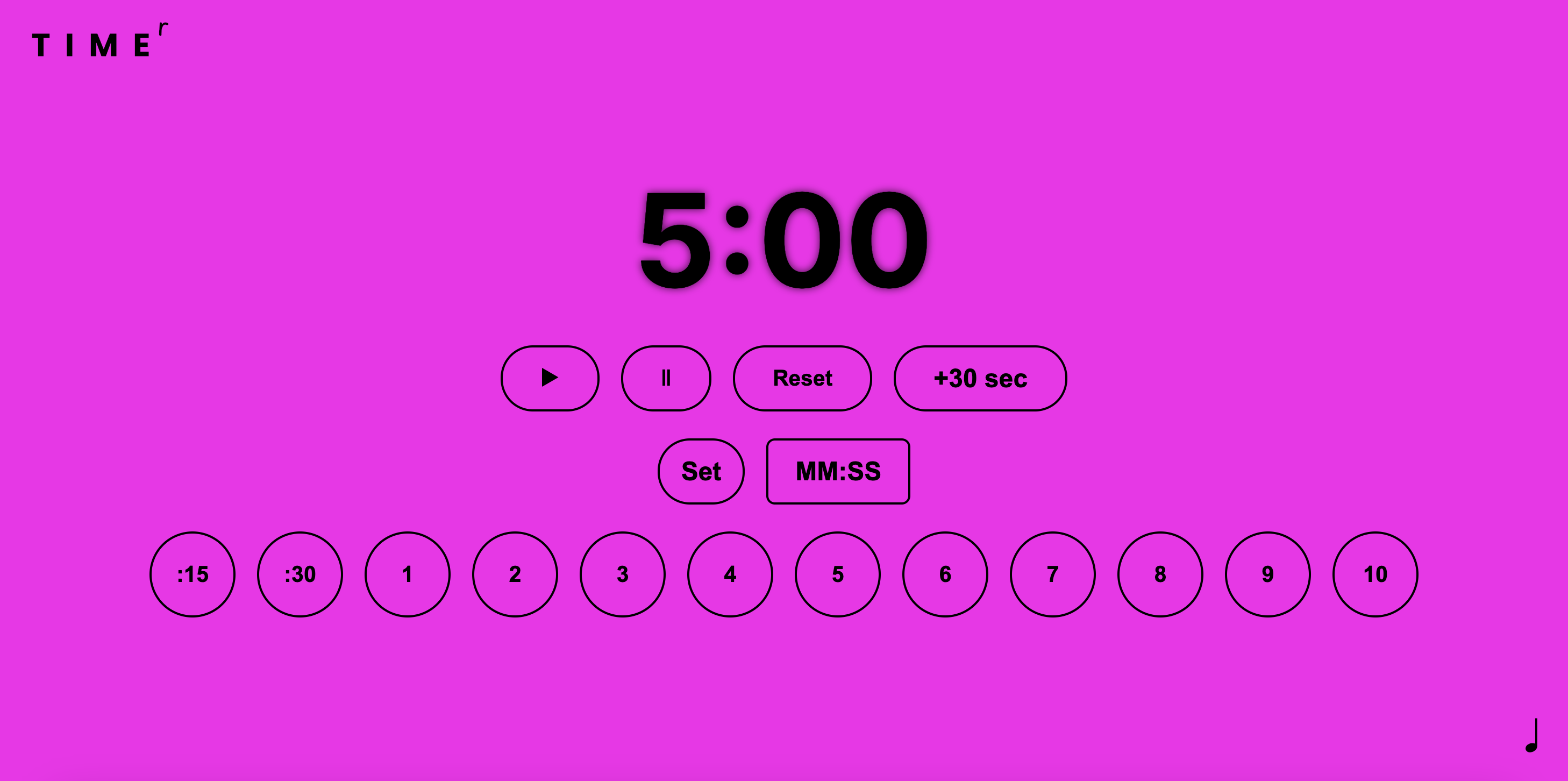 Neon Pink Timer