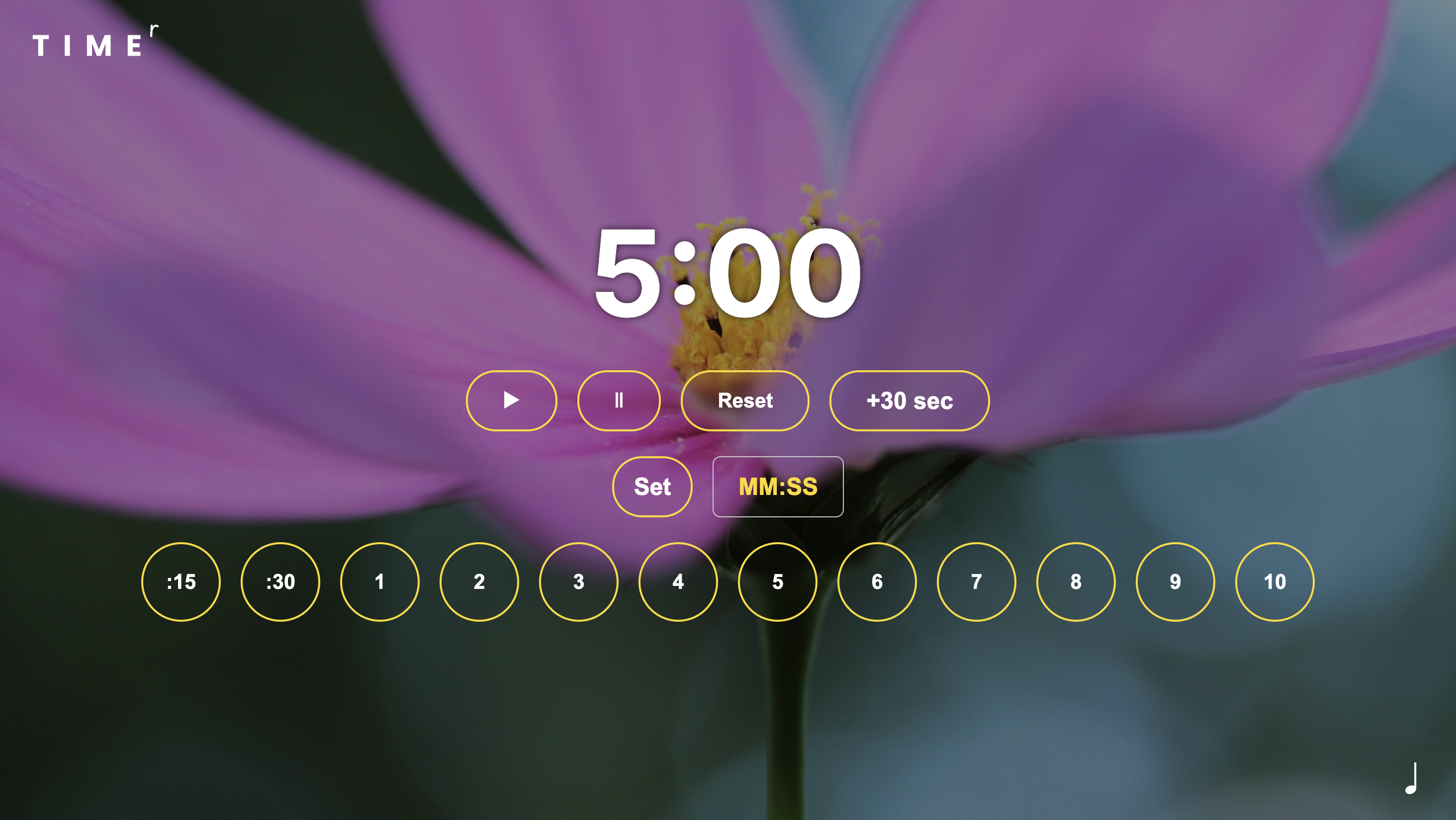 Flower Timer