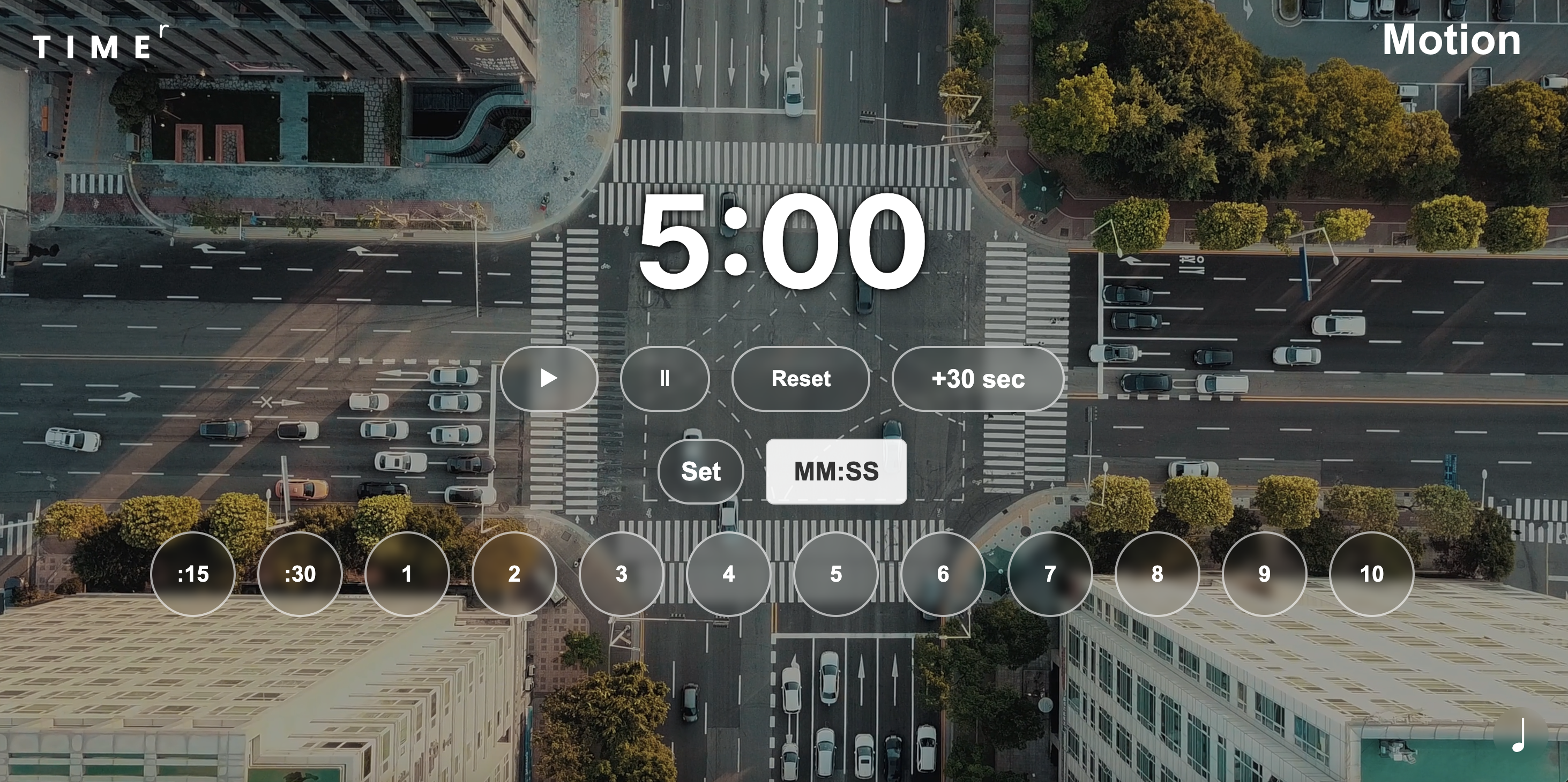 Vinyl Motion Timer
