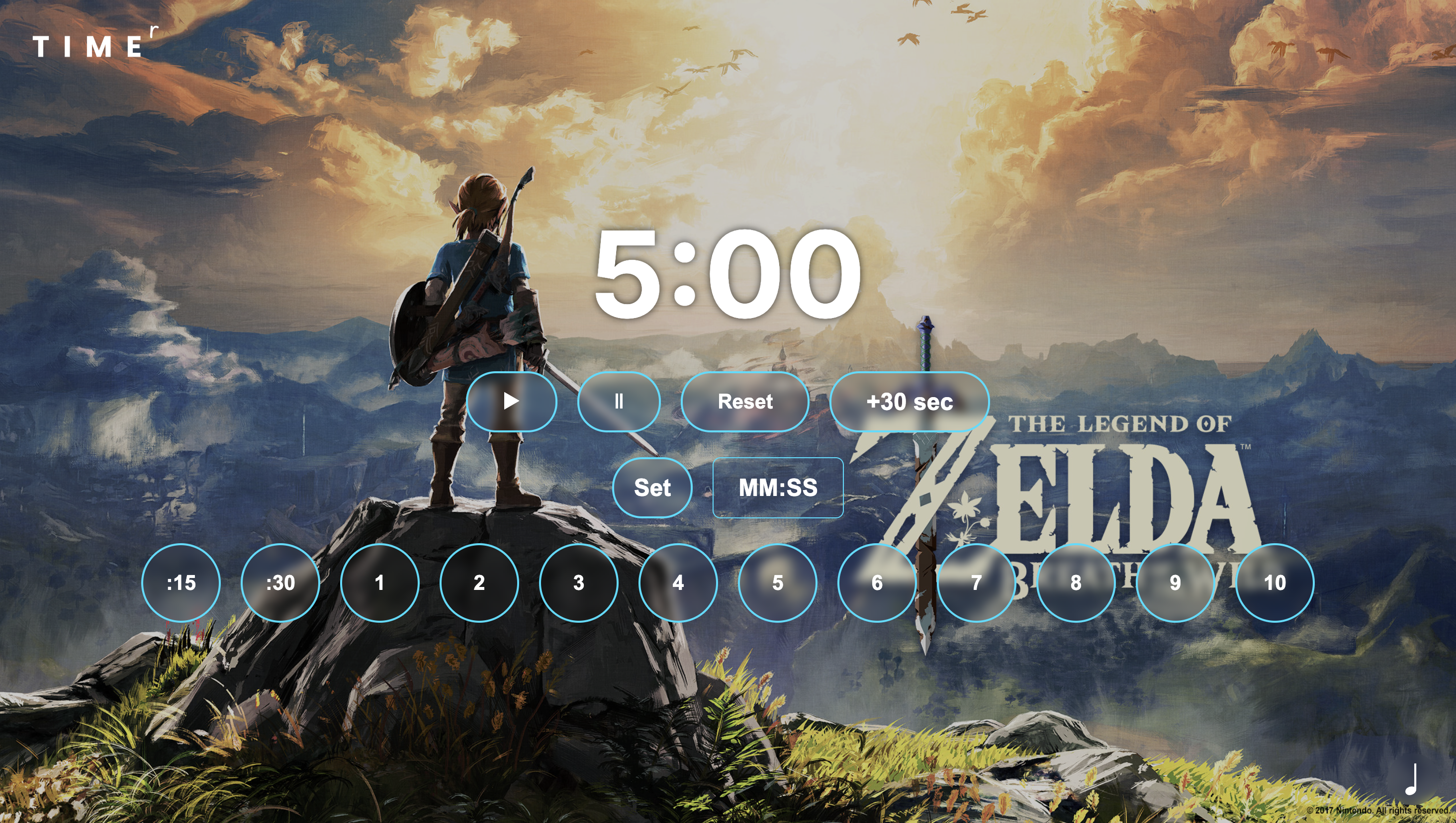 Zelda Breath of the Wild Timer