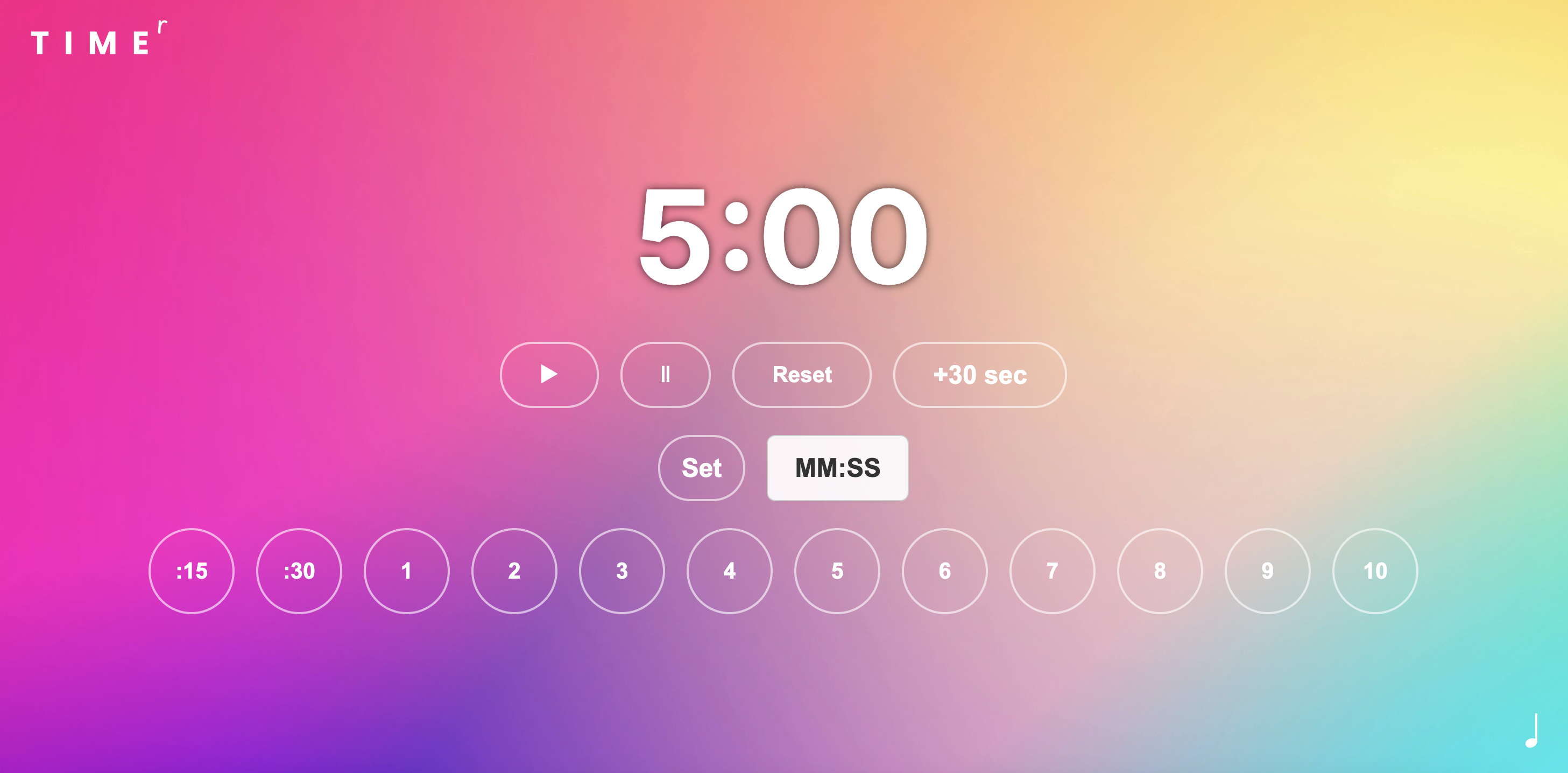 Colorful Timer